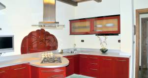 Cucina artigianale moderna Saro design esclusivo in legno